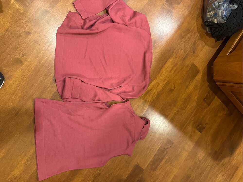 Brooks Brothers 346 Merino Wool Twinset Cardigan Shell Pink Women’s S - Picture 4 of 4